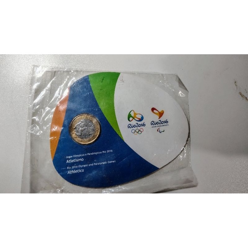 Blister Original Rio 2016 - Atletismo - Elimatec Moedas Antigas.