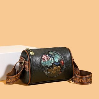 Bolsa mensageiro feminina, bolsa de ombro feminina, sacola feminina, grande capacidade, elegante, combinada, bolsa balde