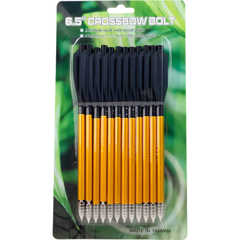 Kit com 12 Flechas em alumínio 16,5cm Rossi para Balestra Crossbow Bolt