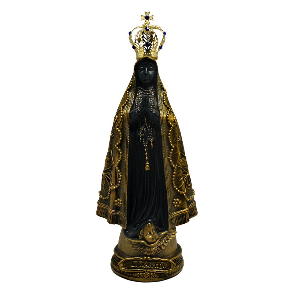 Imagem CATOLICA Nossa Senhora Aparecida Mármore Bronz GRANDE