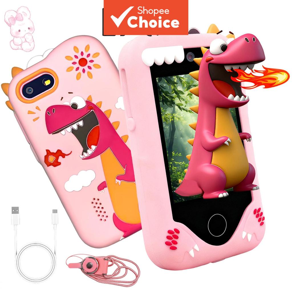 Smartphone Infantil Fino Dispositivo Interativo Tela HD de 2,8 Polegadas Câmeras Duplas Captura de Vídeo Atividades