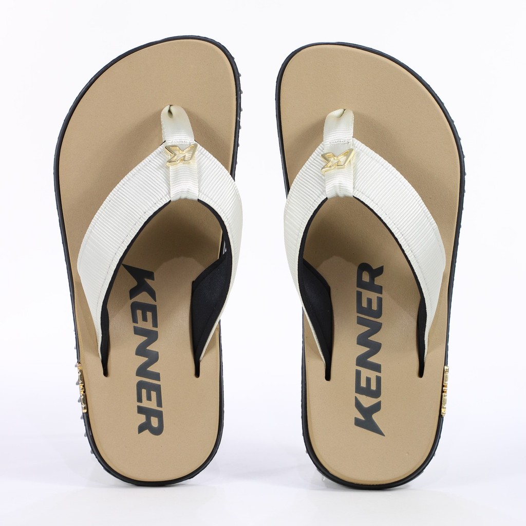 Chinelo Kenner Kivah Marrom e Off White - Masculino