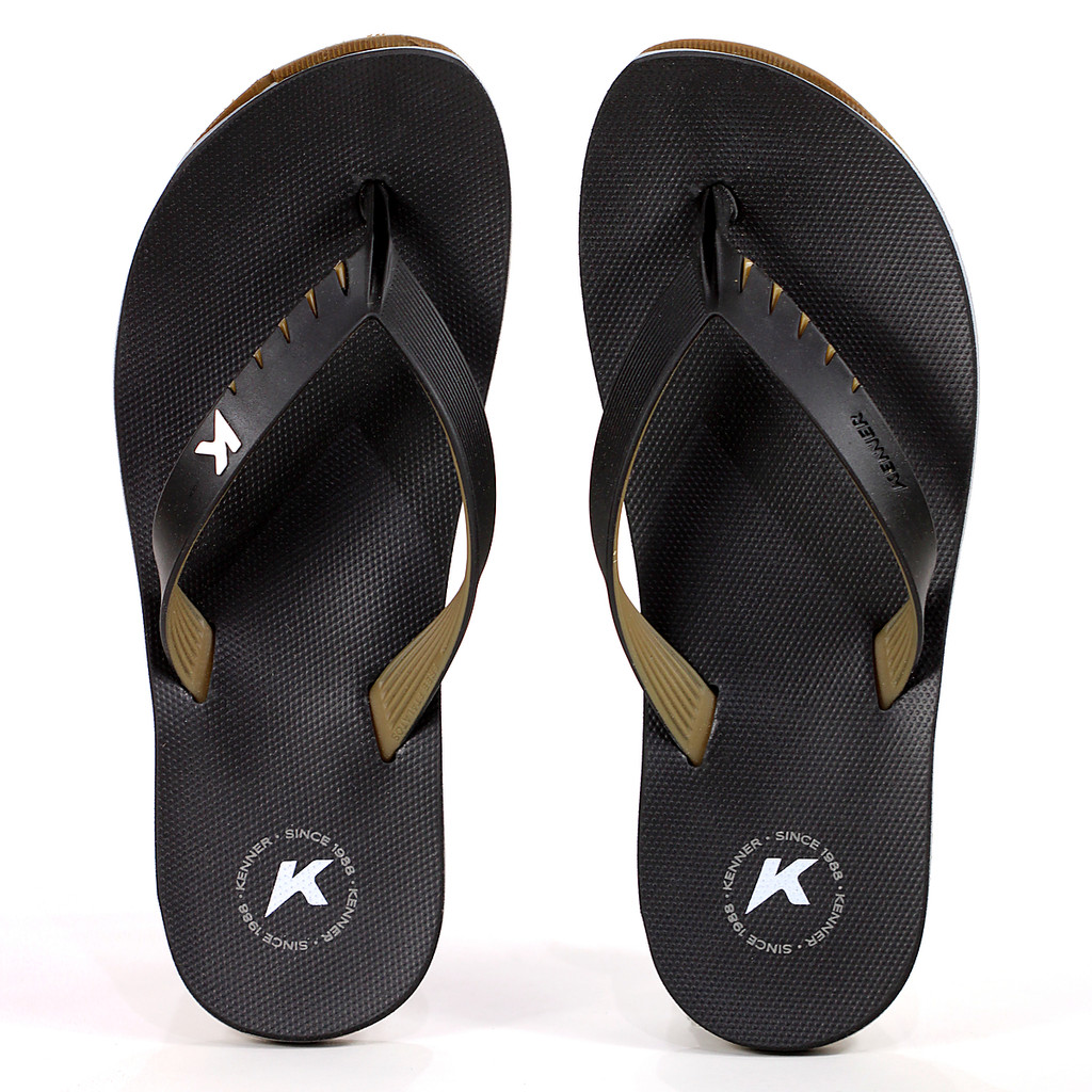 Chinelo Kenner Red Pro Preto e Marrom - Juvenil