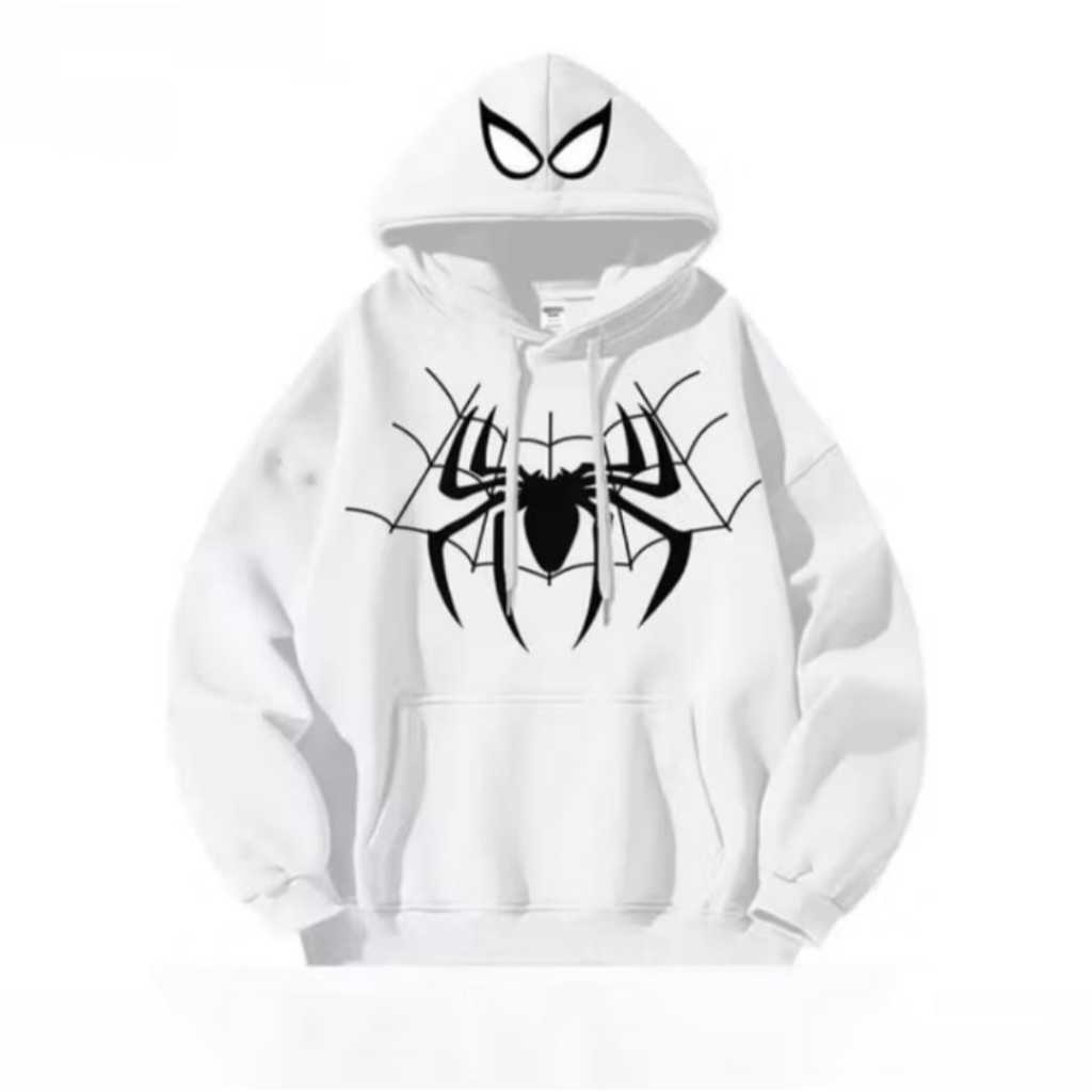 Moletom Bolso e Capuz Feminino Masculino Herói Homem Aranha Estiloso Streetwear Atual Tendência Lançamento Estampado