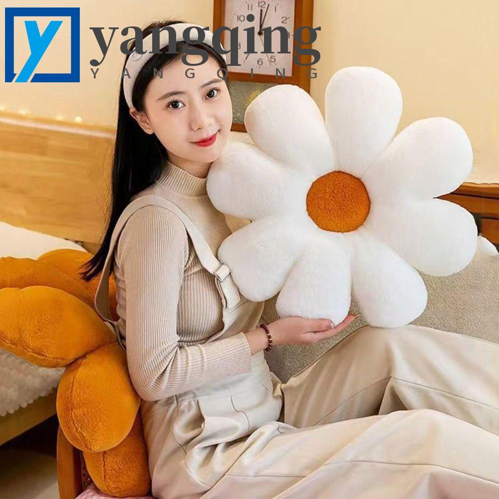Travesseiro De Flor YANGQING , Girassol Macio De 40 Cm , Tapete De Cadeira , Almofada Traseira De Pelúcia Adequada Para 