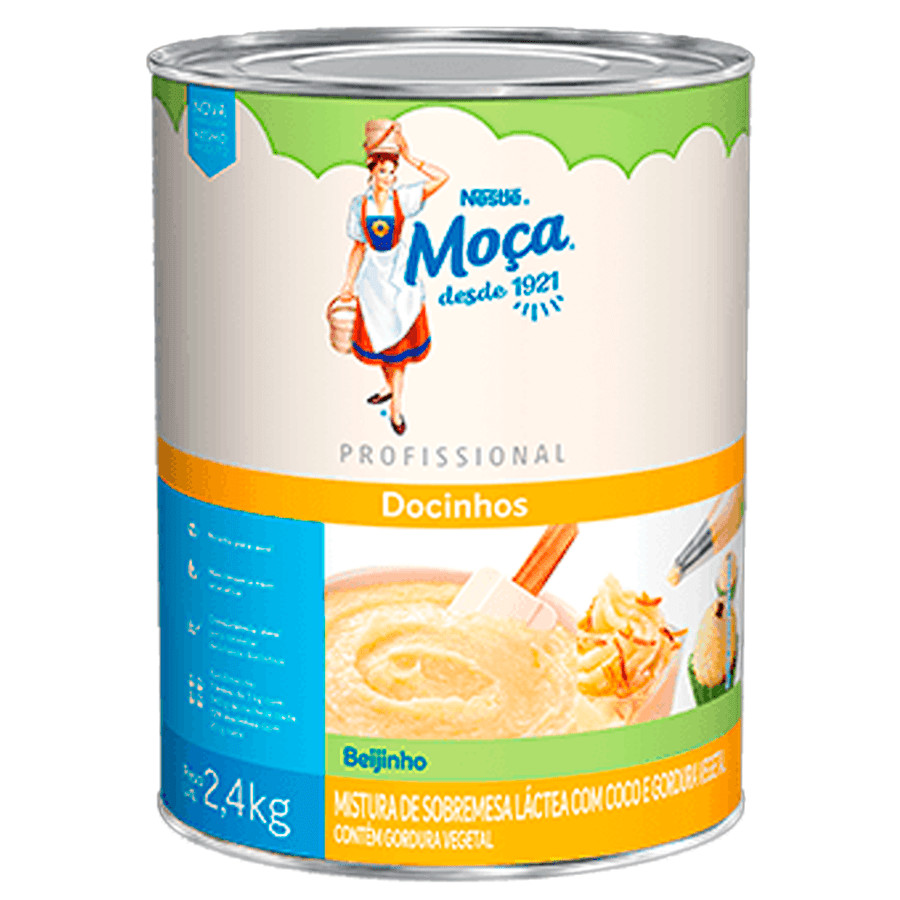 Beijinho Pronto Para Enrolar Moça 2,4kg Nestlé em Oferta na Shopee