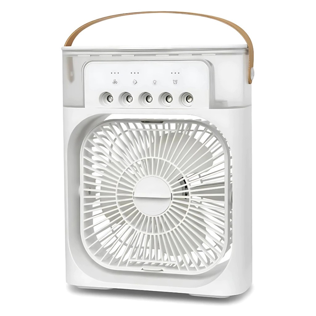 Ventilador, Umidificador e Climatizador Portátil 4 em 1