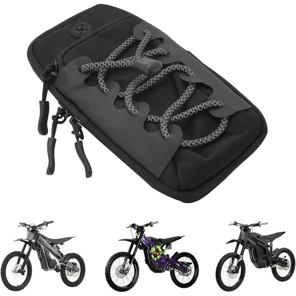 Capa de bateria frontal para armazenamento de saco de quadro de moto suja eltrica Surron Sur ron Light Bee SX LBX Tala
