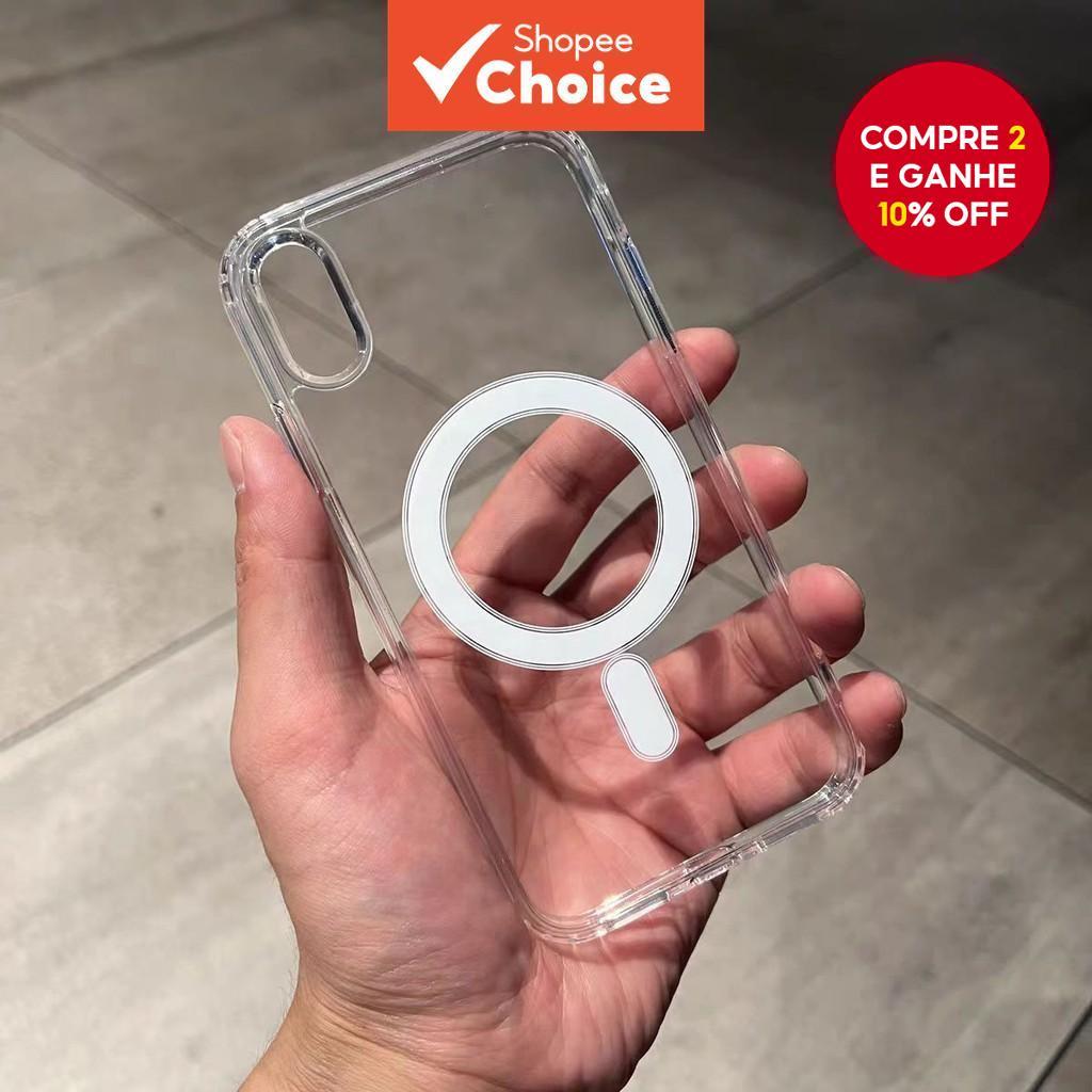Capa De Telefone Magnética Para iPhone XR XS MAX 7 Plus 8