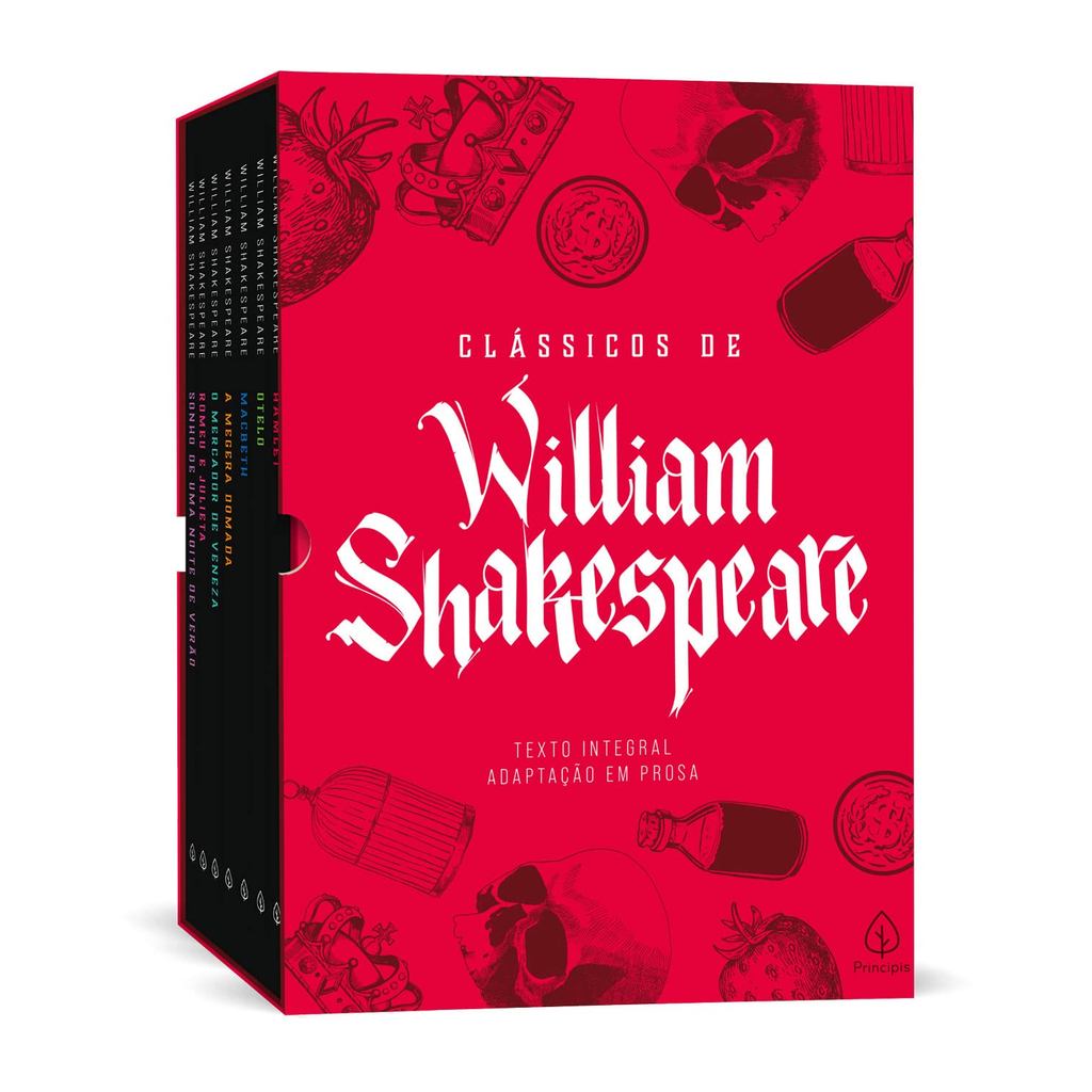 Box com 7 livros dos Clássicos de William Shakespeare em Oferta na Shopee