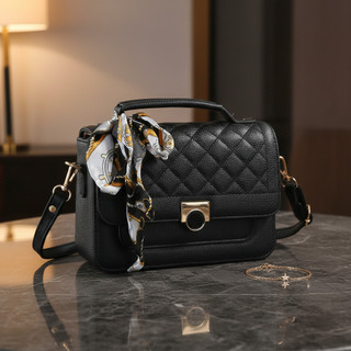Bolsa Feminina Estilo Luxo Pequena com Lenço Moda Bolsa Transversal para Dia a Dia