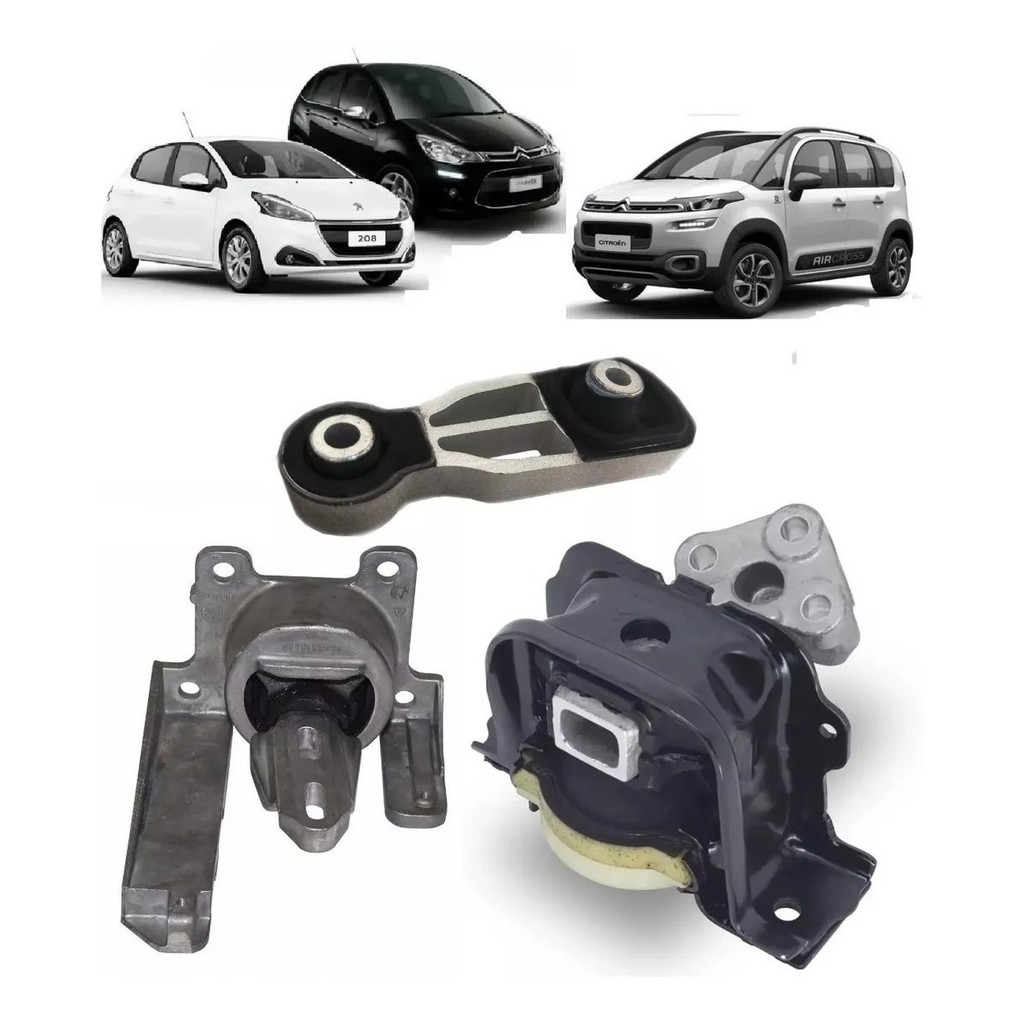 Kit Calço Coxim Do Motor Cambio Citroen C3 Aircross 1.6 16v