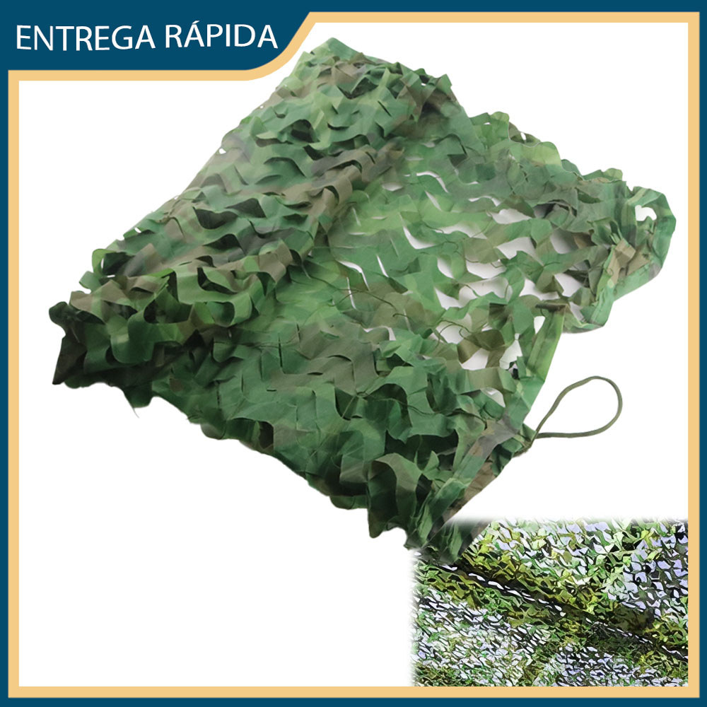 Camuflagem da selva Rede de camuflagem para caça decoração militar proteção solar 1,4mx1m