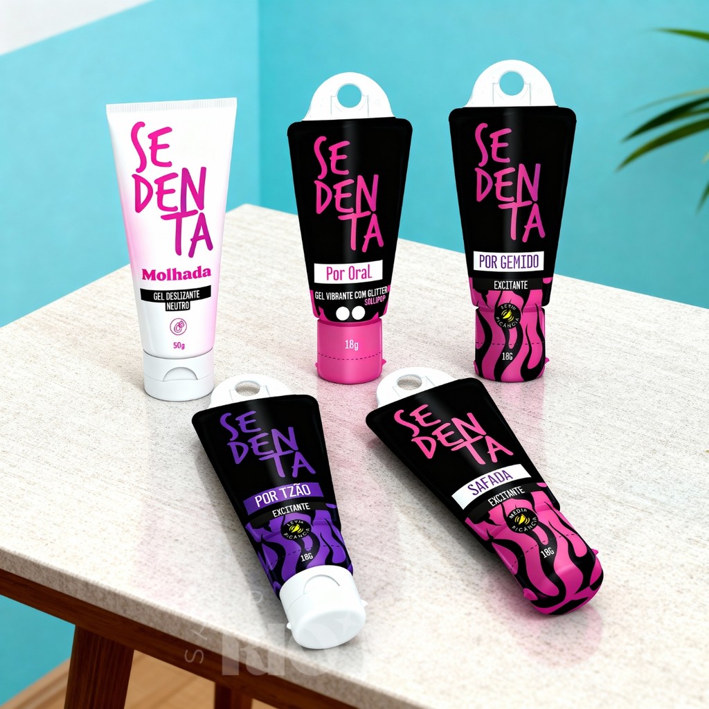 Kit 5 Deslizantes Feminino Sedenta Sabores Suaves 18g Pepper Blend