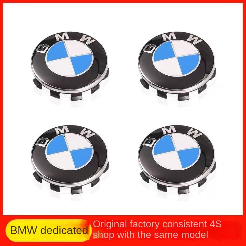 BMW-68 Mm/56 Azul E Branco Centro Da Roda Emblemas Do Cubo Pneu