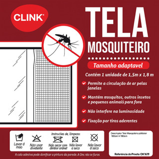 Kit Tela Mosquiteira Ajustável Para Janela 1,30x1,50 ou 1,50x1,80 Anti Mosquito Dengue em Oferta na Shopee
