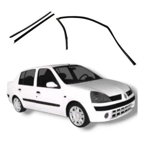 Jogo Borracha Porta Dianteira Direita Renault Clio Megane 04