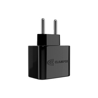 Protetor contra surtos iCLAMPER Pocket 2P 20A LCF(DPS) - bivolt - 20 amperes, 2 pinos -  Preto