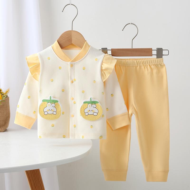 Bebê outono roupas de outono bebê menina Split terno bebê outono roupas de bebê primavera outono terno de duas peças pur