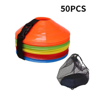 50 unidades de discos de treino de futebol, cones de futebol de alta qualidade, discos de agilidade para musculação, mar