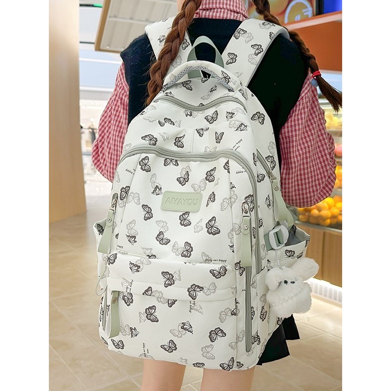 Francês GBP oficial carro-chefe mochila feminina estudantes do ensino médio All-Match impressão 2026 novo estilo Col
