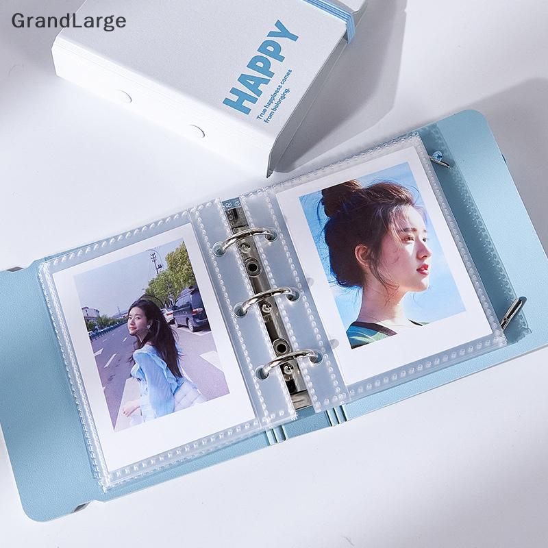 [GrandLarge] Fashion Binder Photocard Holder Álbum De Fotos Com Faixa Elástica Idol Card Coletar Livro Minimalista Mini