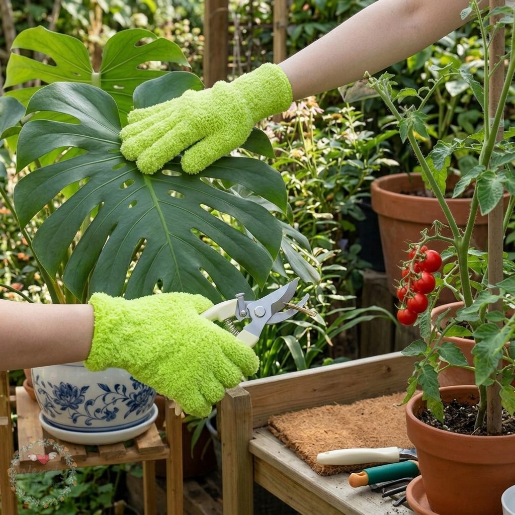 Luvas De Jardinagem Com Tesouras De Poda Embutidas Antiderrapantes E Respiráveis Planta Conjunto De Ferramentas De Limpe