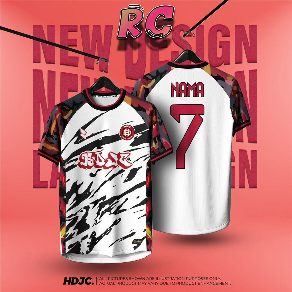 2026 Novo [Nome E Número Personalizados Gratuitos] Camisa De Futebol De Futsal Personalizado Camiseta baju lelaki Unisse