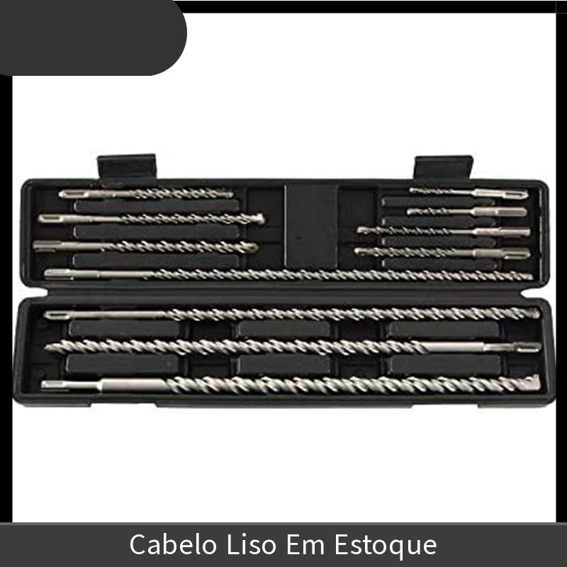 11 Pçs Longo Alvenaria Brocas Conjunto Para Martelo Rotativo Perfuração Concreto Tijolo Torção Cabeça SDS Mais Haste-Alt