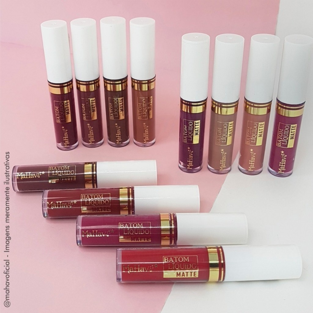 BATOM LIQUIDO MATTE TOQUE AVELUDADO MAHAV (MAKE)