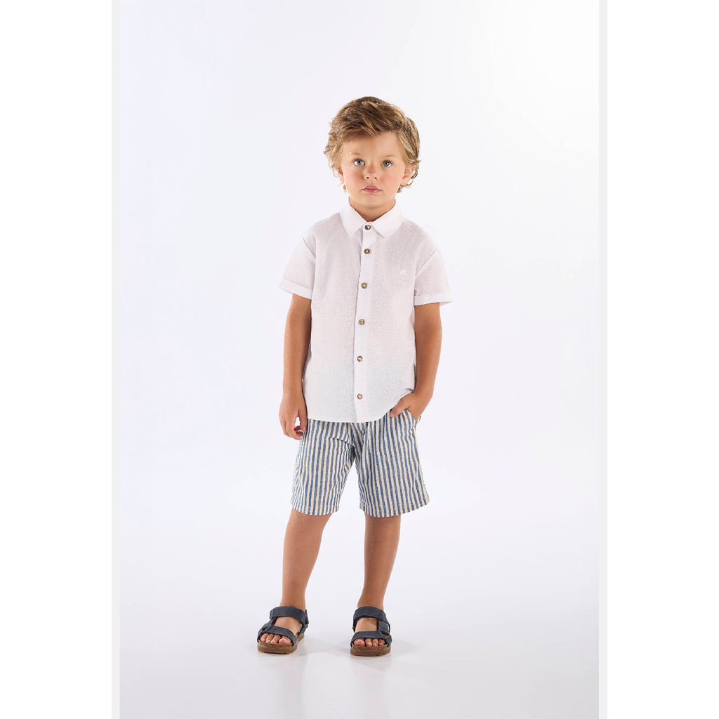 Camisa em Algodão Voil para Menino Up Baby