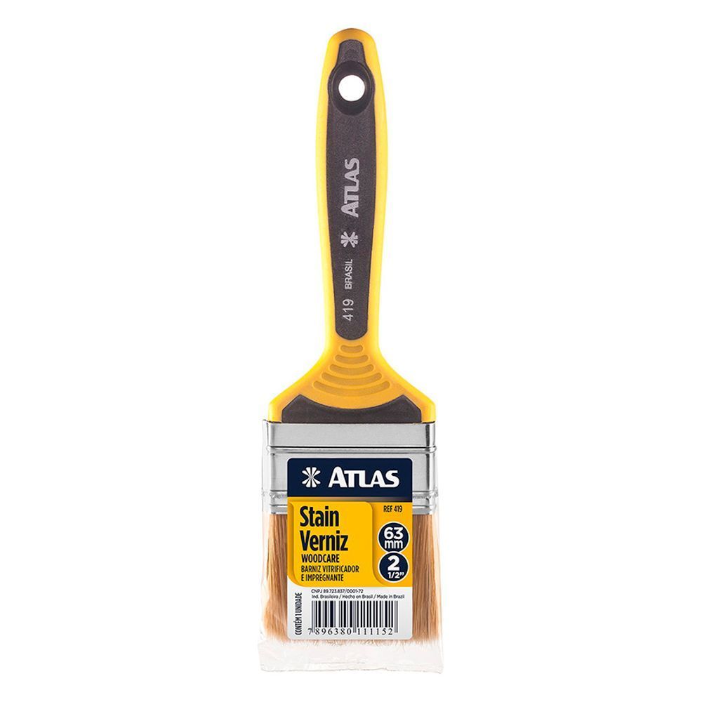 Pincel Stain Verniz 2.1/2" (63mm) 419/6 Atlas