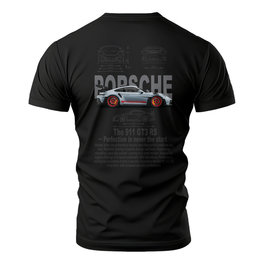 Camiseta Unissex Moda Carro Porshe 911 Gt3 Rs Ref: 264