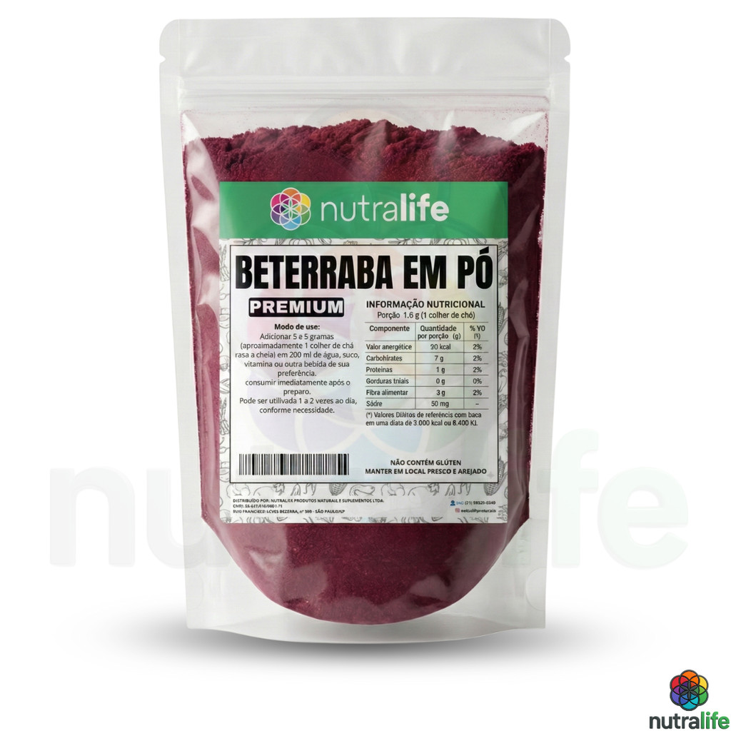 Beterraba em Pó Premium 100% Natural | Uso Alimentar | Suporte Nutricional | Laudo de Qualidade em Oferta na Shopee
