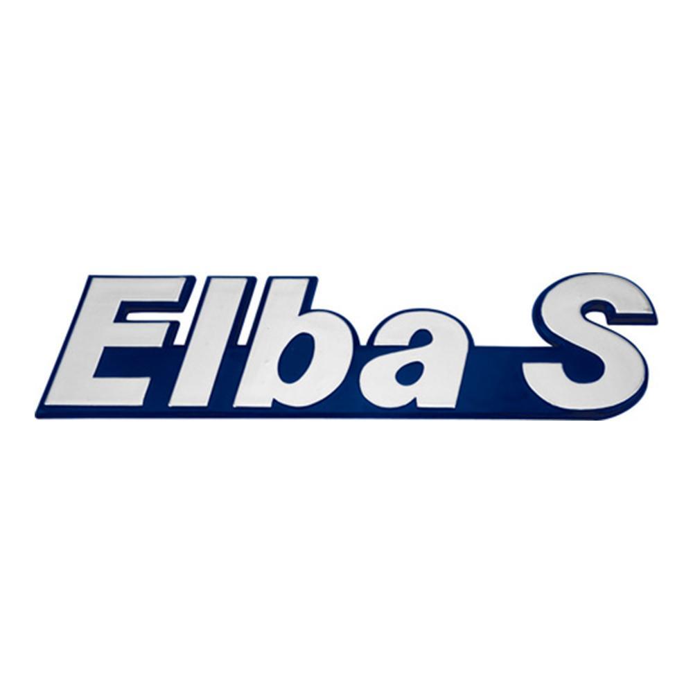 Emblema Elba S do Porta Malas Elba 86 a 94 Fundo Azul