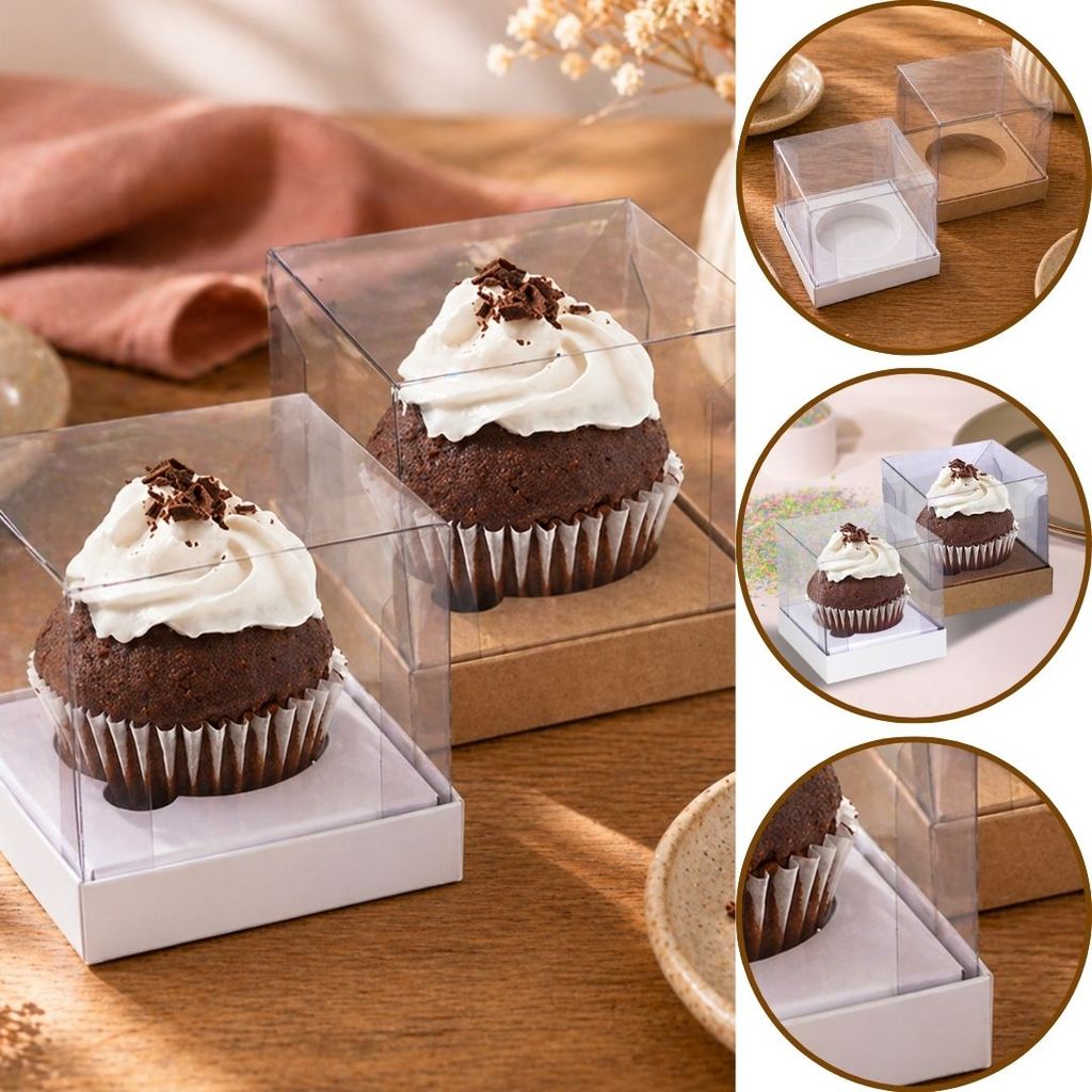 10~30 CAIXA DUPLA FACE KRAFT/BRANCO P/ CUPCAKE 4815 (IDEIA) CHOCO