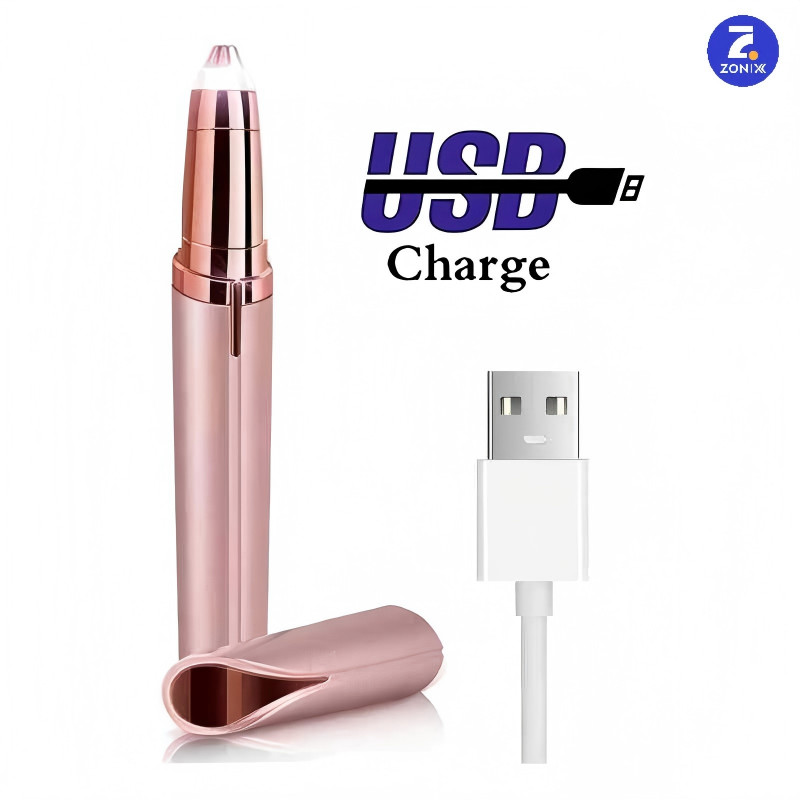 Caneta Depilador Sobrancelha Elétrico Aparador Portátil Usb - Pronta Entrega Zonix