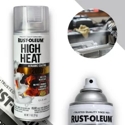 Tinta Spray Transparente Alta Temp Automotiva 1093ºC Rust Oleum