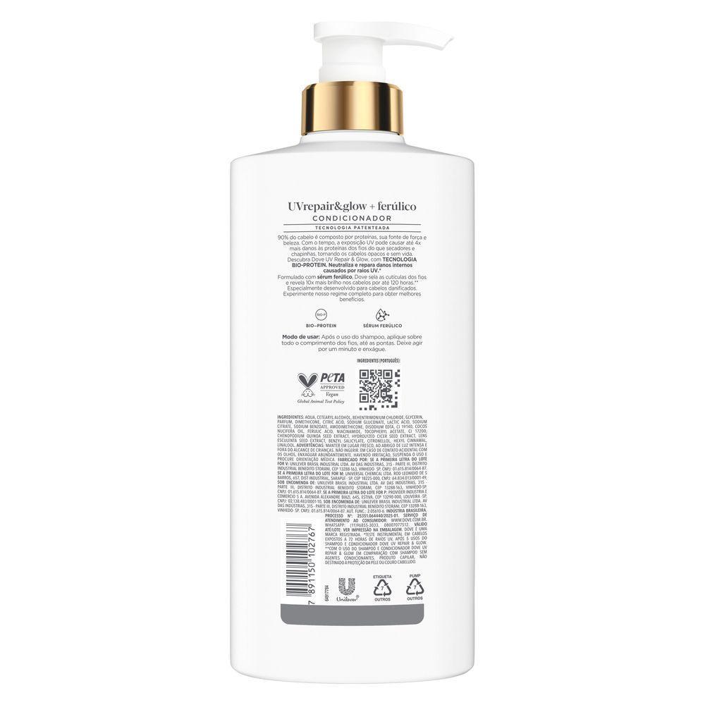 Condicionador Dove UV Repair & Glow + Ferúlico 600ml · foto 2