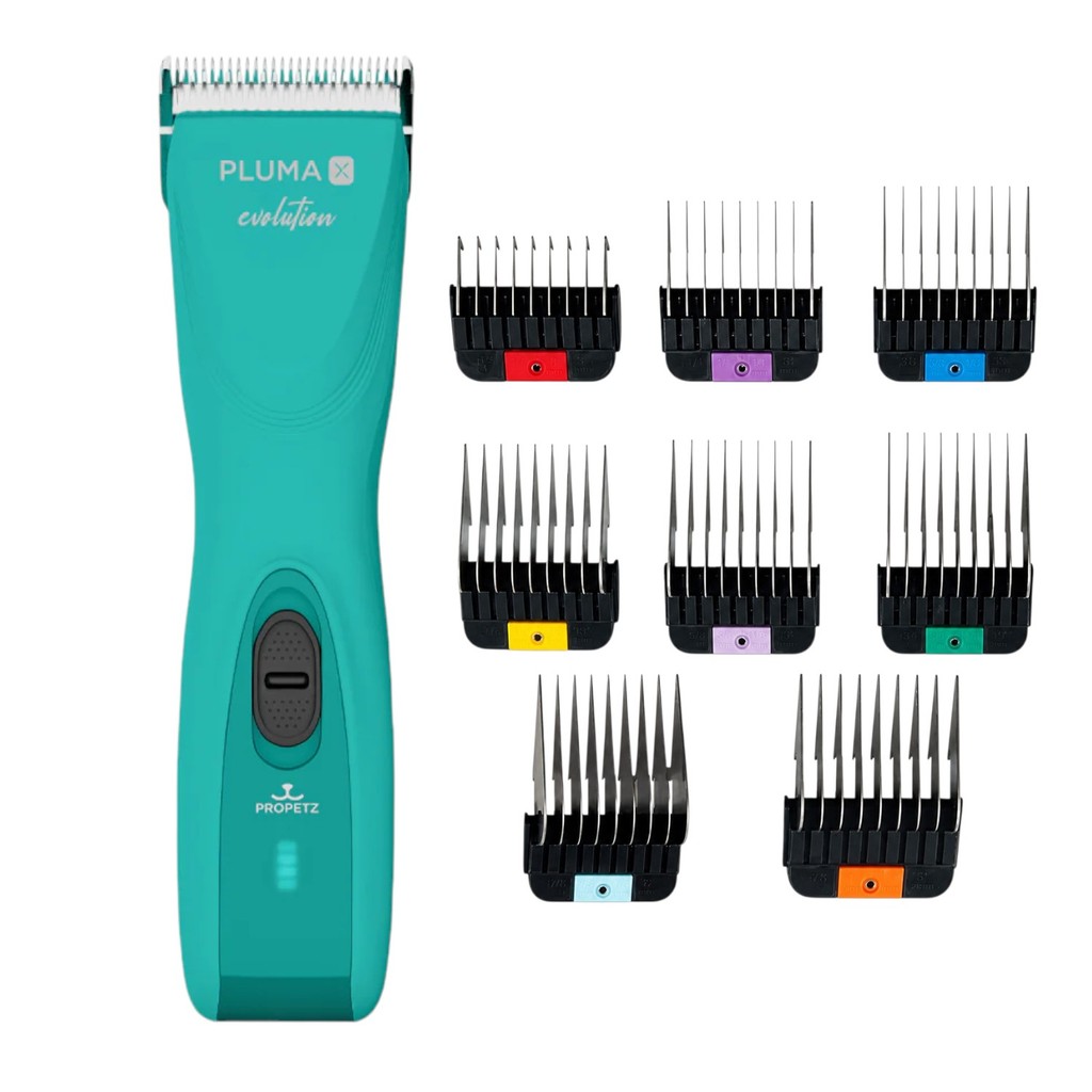 Máquina de Tosa Sem fio Pluma Evolution Propetz + Kit Adaptadores inox