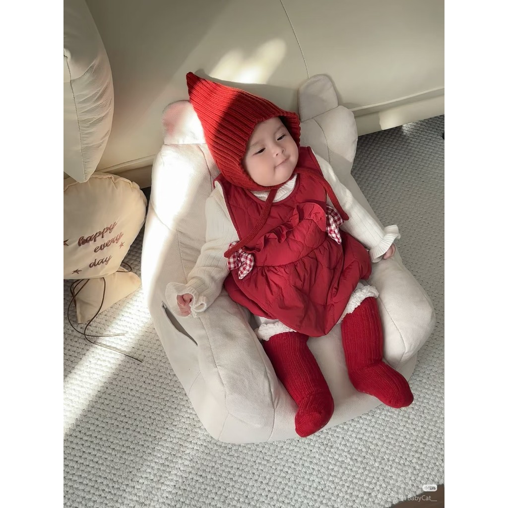 Roupas de bebê de lã peido roupas festivas estilo ocidental roupas de bebê roupas de inverno bebê menina inverno macacão