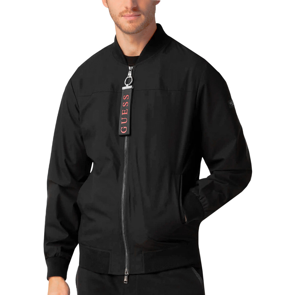 Jaqueta Guess Masculina Relaxed Bomber Comfort Flight Preta