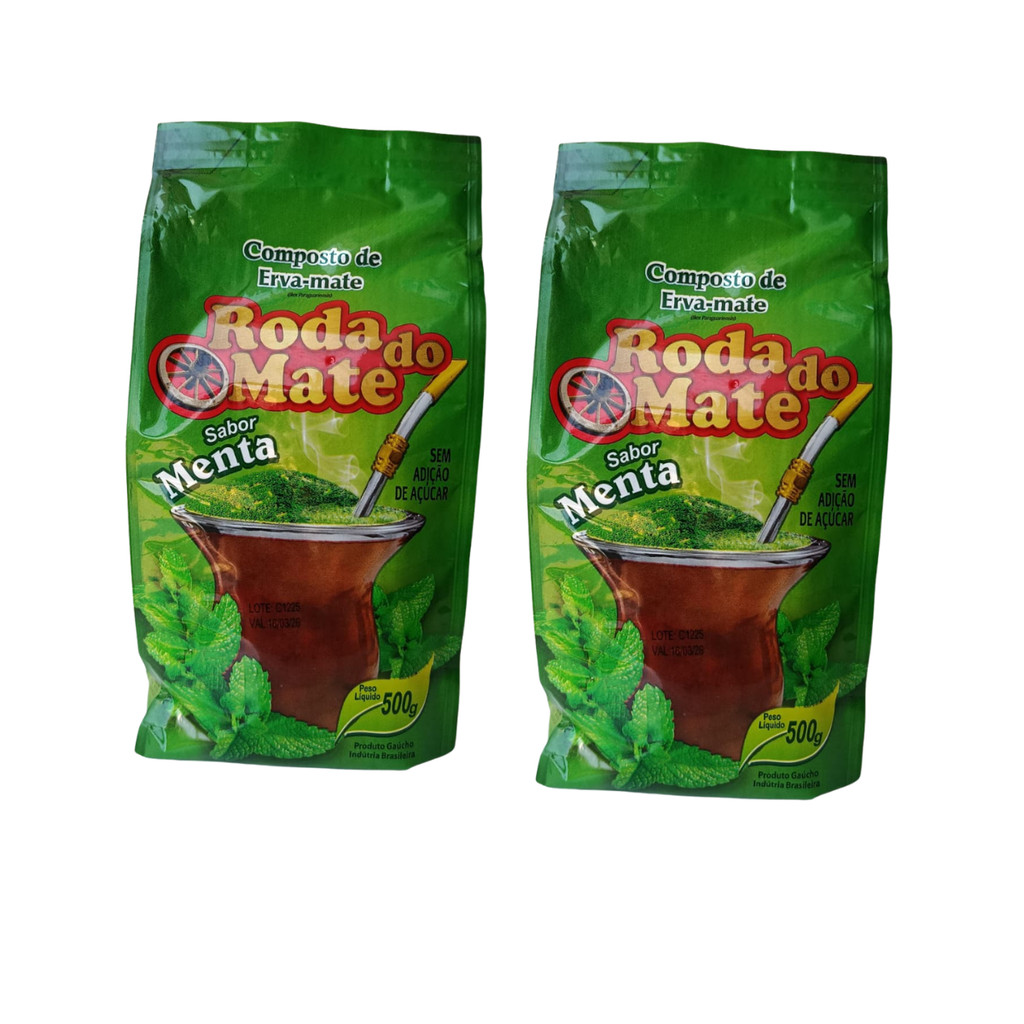KIT2 Erva Mate  Roda do Mate Sabor Menta