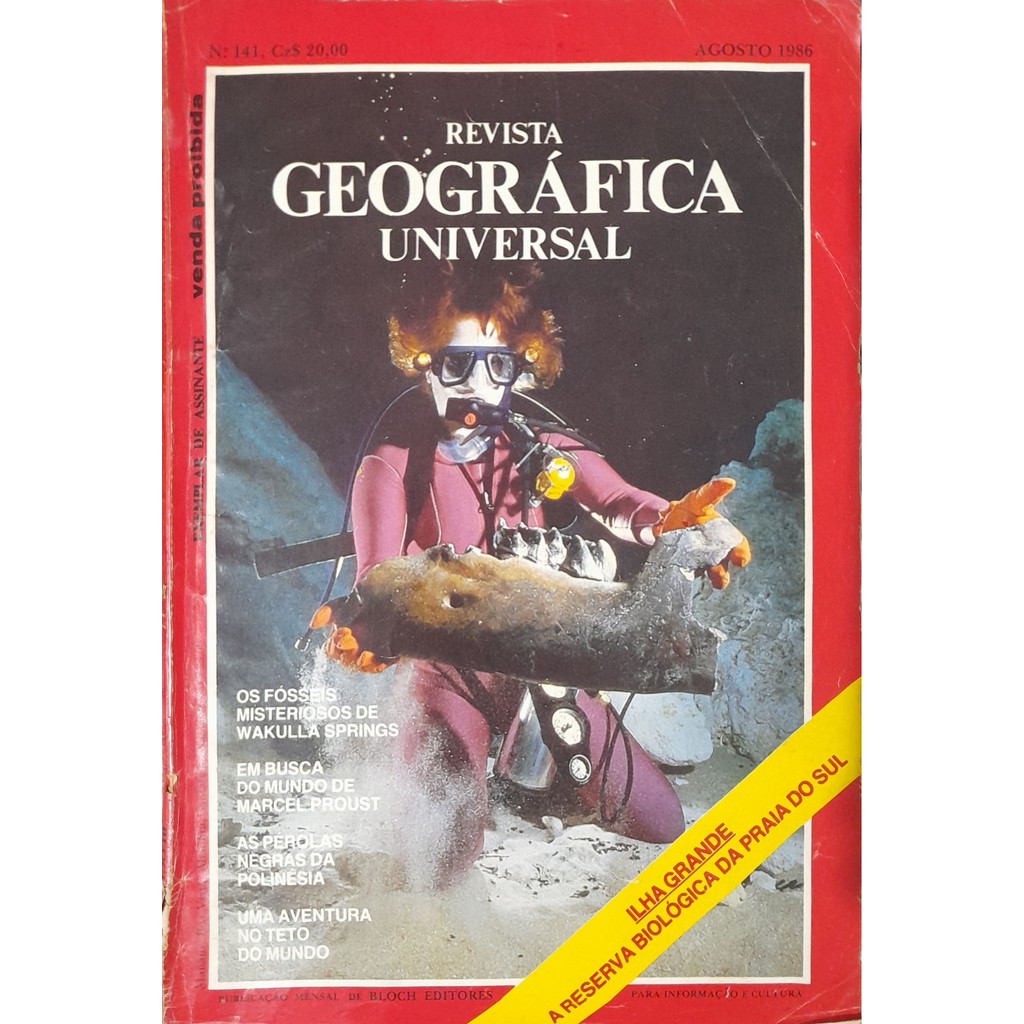 Revista Geográfica Universal nº 141 Agosto 1986 de Bloch 8000707
