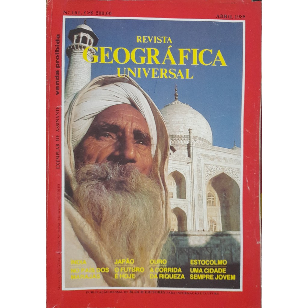 Revista Geográfica Universal nº 161 Abril 1988 de Bloch 8000718