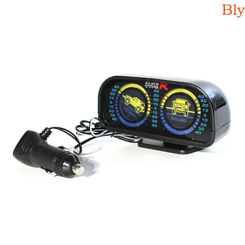 Bly Carro HUD Inclinômetro Medidor Inclinação Nível 12V SUV Base Ajustável 360 Graus