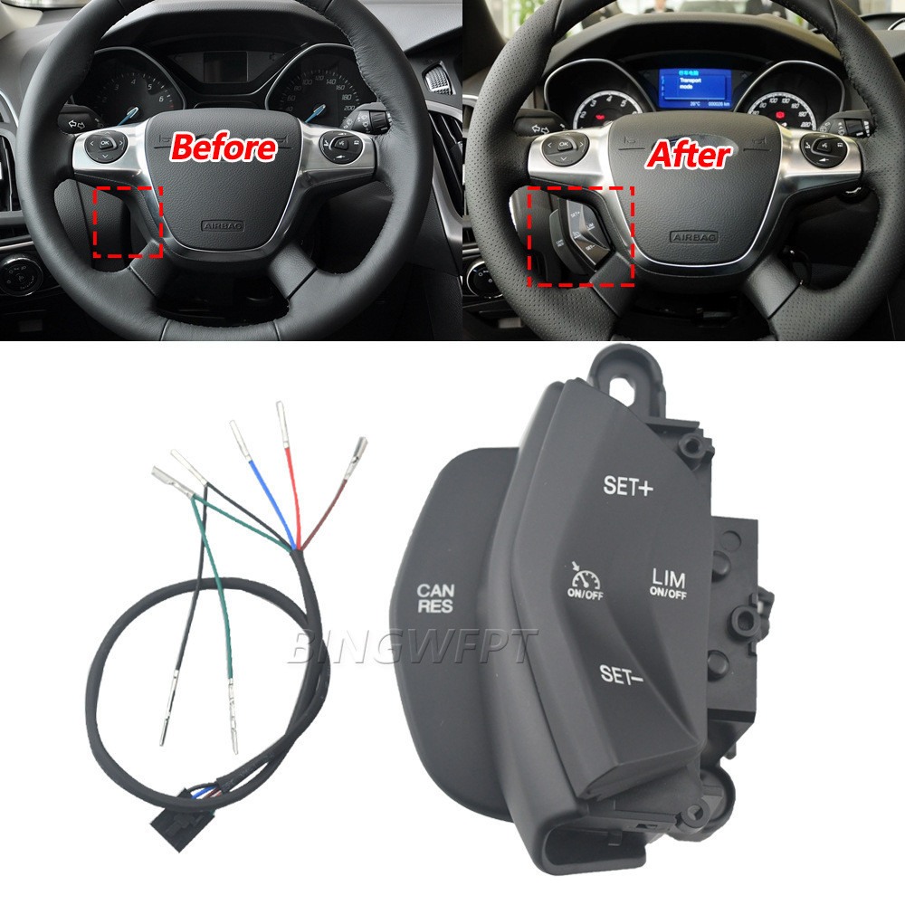 Adequado para Ford Fox 2012-2014 Winghu botão de volante multifuncional velocidade fixa modificação de cruzeiro fábrica