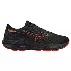 Tênis Mizuno Jet 8 - Masculino Preto-Vermelho