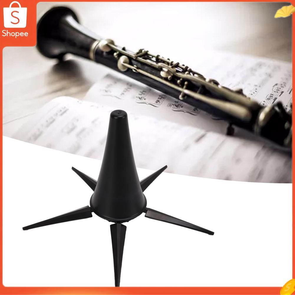 Suporte dobrável de 5 pernas Tamanho portátil Fácil operação ABS e suporte para clarinete de ferro Resistente à