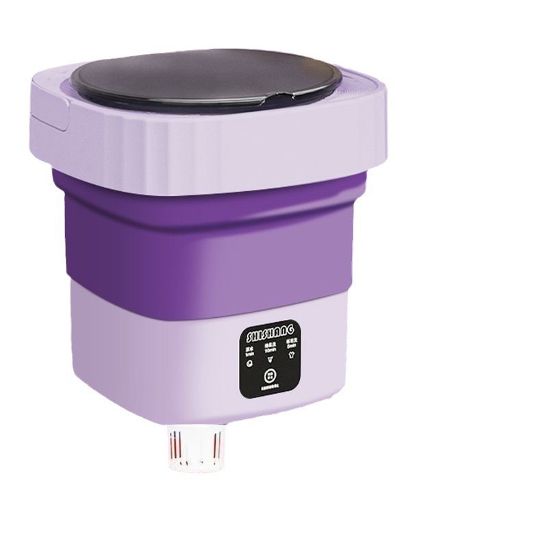 Máquina de lavar portátil para roupas íntimas e meias em dormitórios, com funções integradas de lavagem e centrifugação,